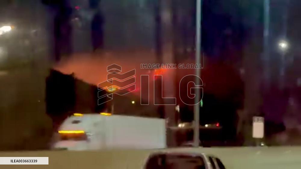 US: Canyon Crest Fire Erupts In Fontana, California On Thanksgiving 2