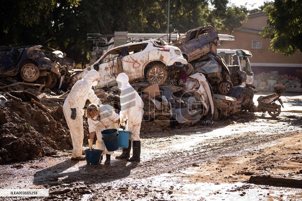One Month After DANA Storm In Valencia - Spain