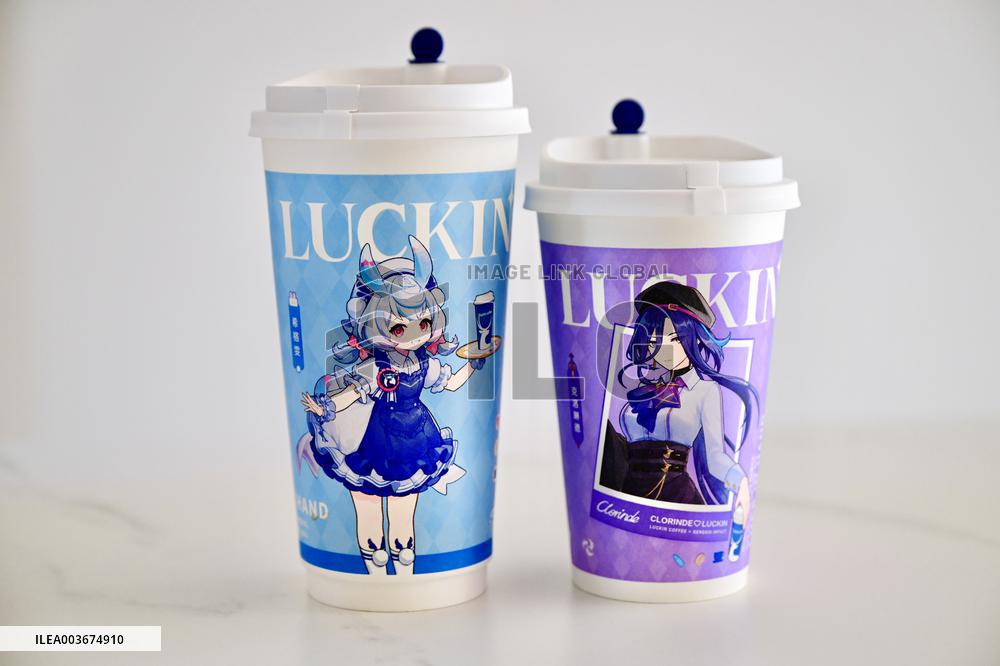 Game Genshin Impact and Luckin Coffee