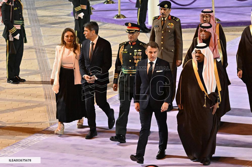 State Visit of Emmanuel Macron to The Kingdom of Saudi Arabia - Riyadh