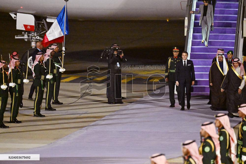 State Visit of Emmanuel Macron to The Kingdom of Saudi Arabia - Riyadh