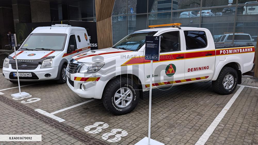 Exhibition of demining equipment in Kyiv