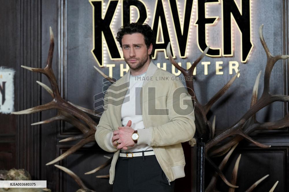 Aaron Taylor-Johnson At Kraven The Hunter Photocall - Madrid