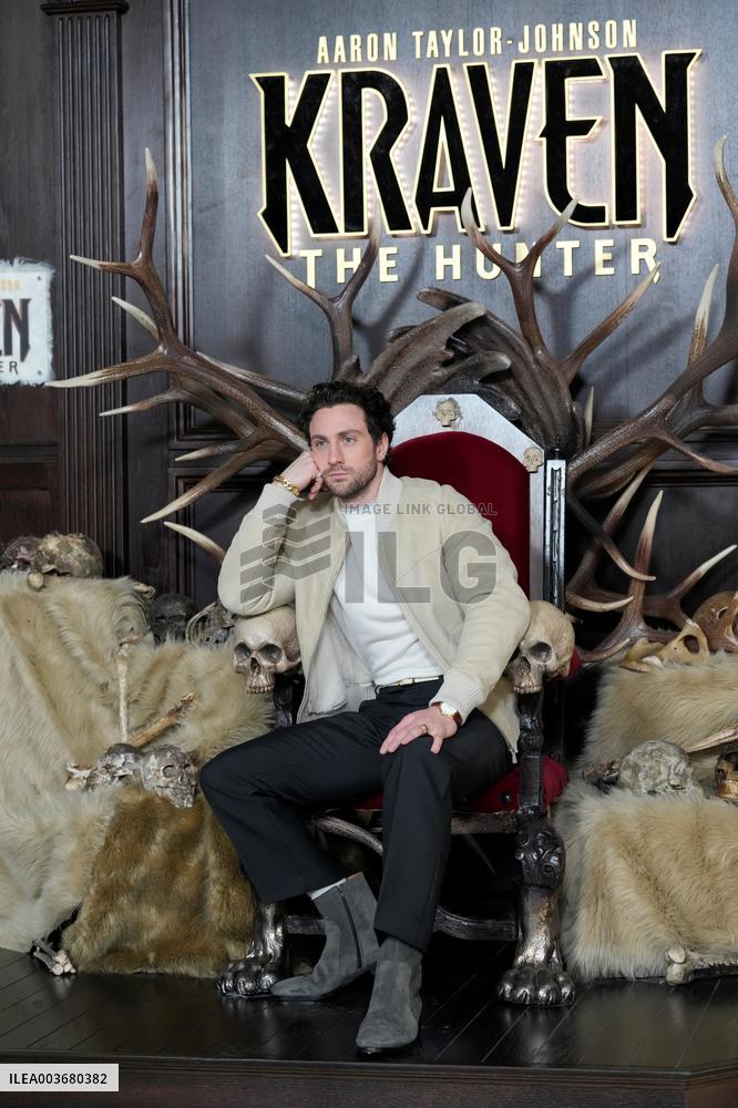 Aaron Taylor-Johnson At Kraven The Hunter Photocall - Madrid