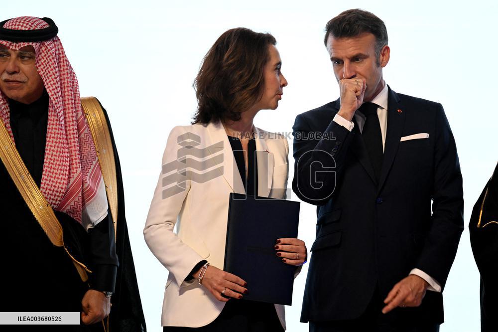 President Macron At Saudi French Investment Forum - Riyadh