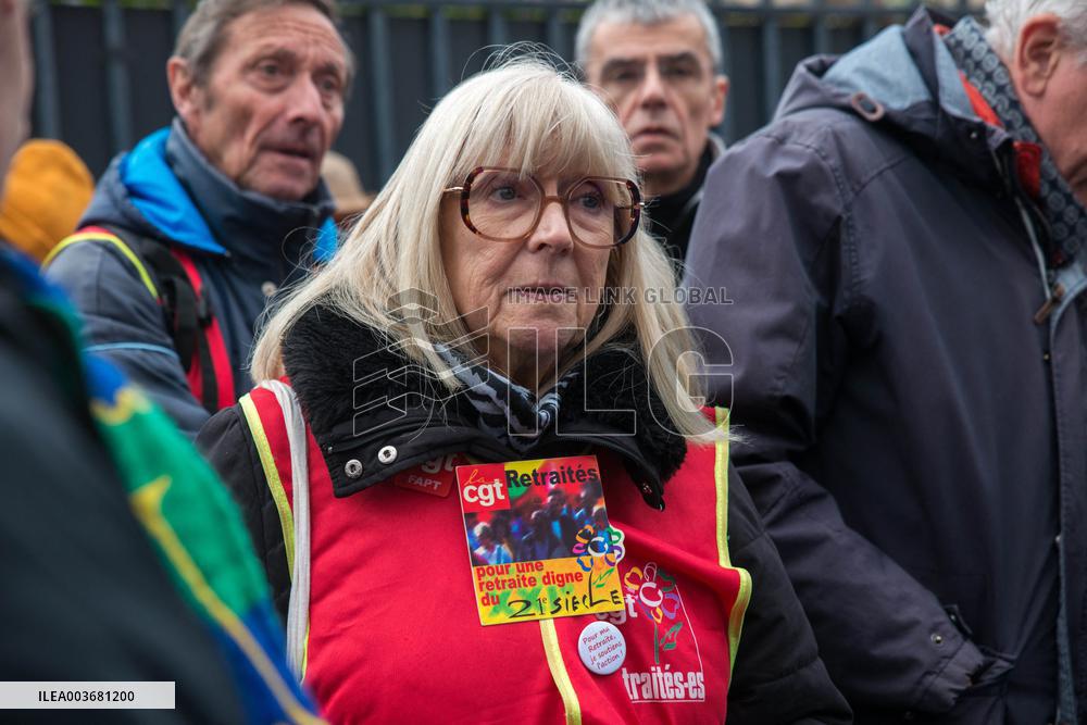 Demonstration For The Pension - Paris