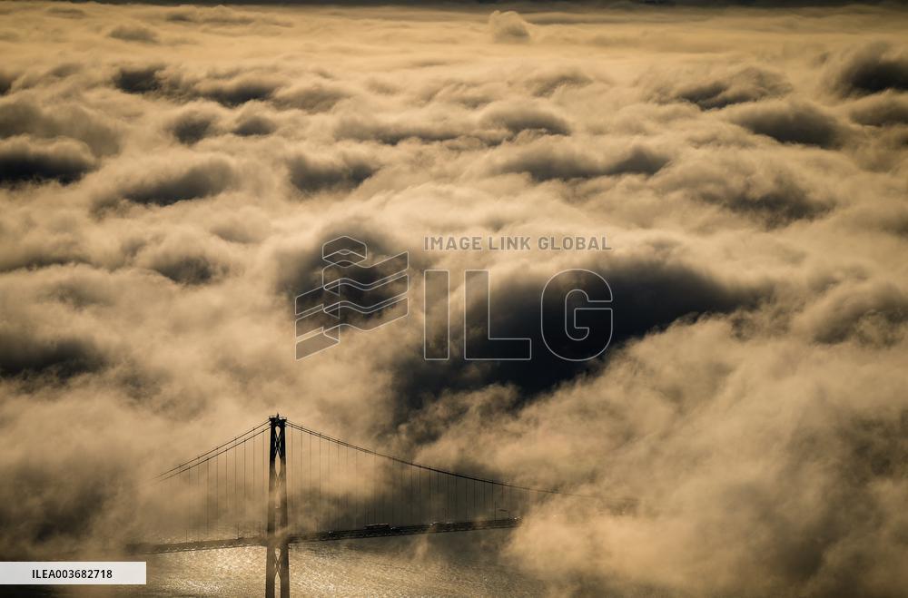 Fog Shrouds The Downtown Skyline - Vancouver