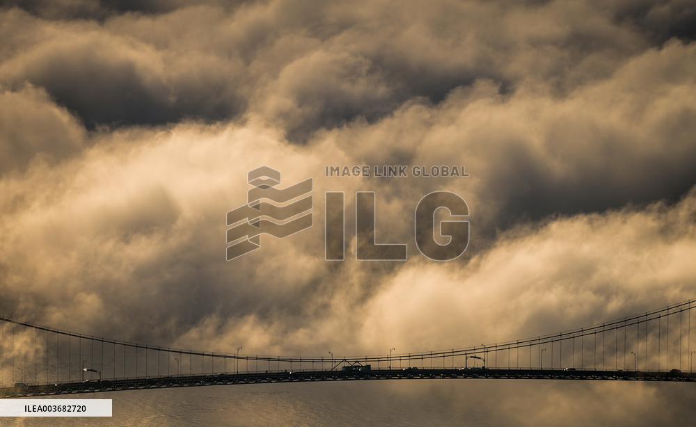 Fog Shrouds The Downtown Skyline - Vancouver