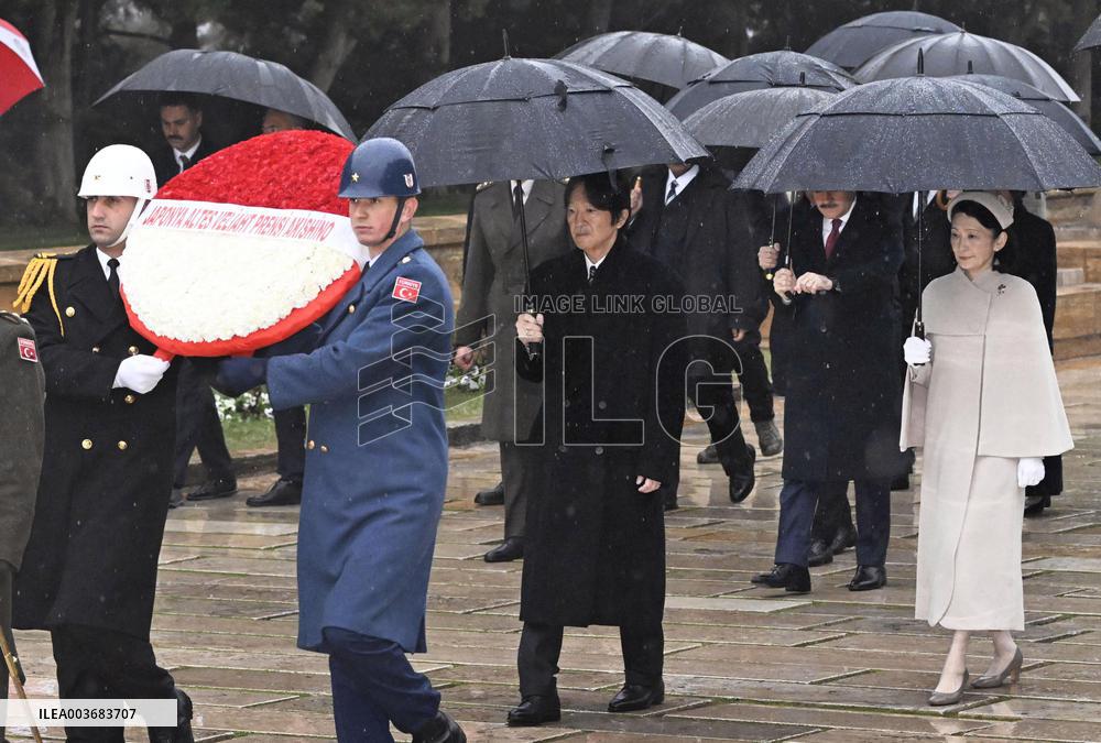 Japan crown prince, crown princess in Turkey