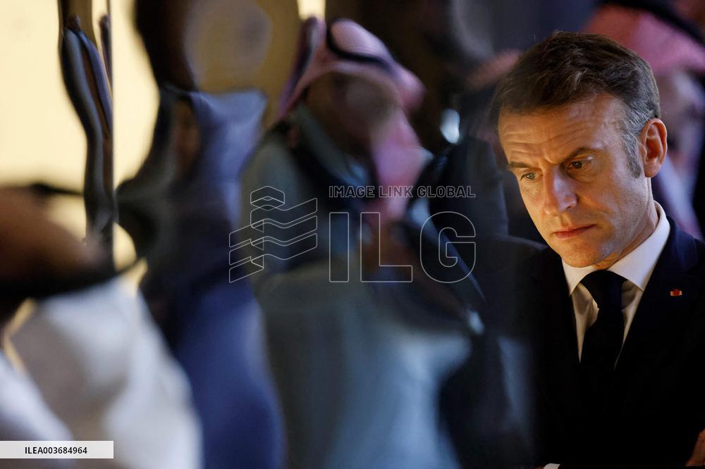 President Macron Visit To Al-Hijr Archaeological Site - Saudi Arabia