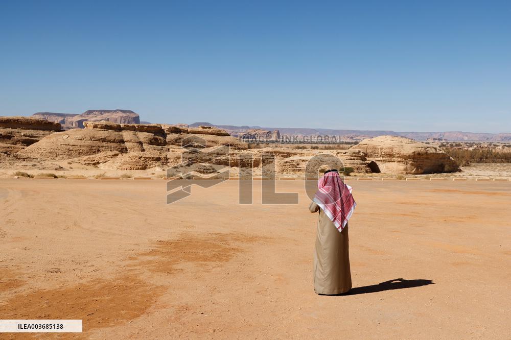 President Macron Visit To Al-Hijr Archaeological Site - Saudi Arabia