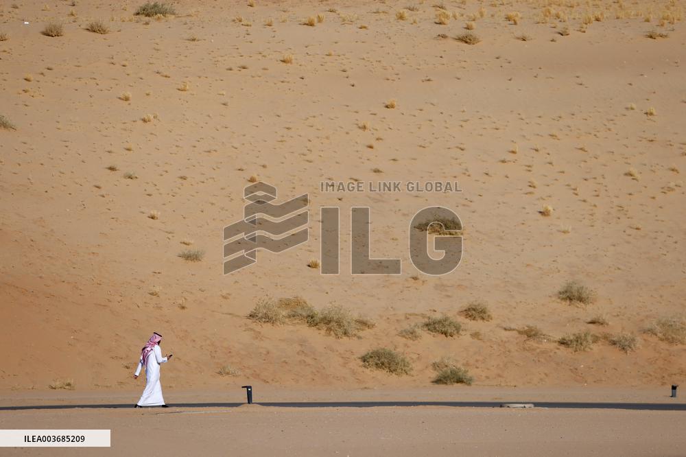 President Macron Visit To Al-Hijr Archaeological Site - Saudi Arabia
