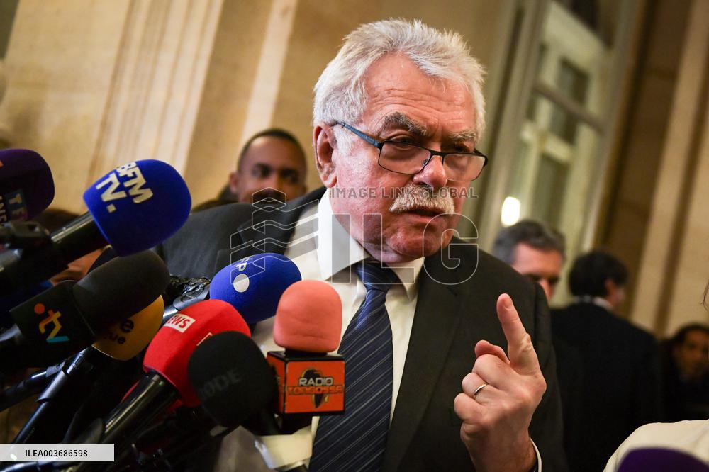 Presser after the motions of censure at the National Assembly in Paris FA