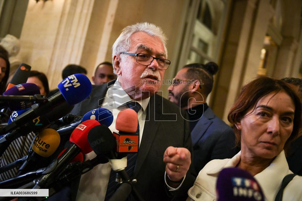 Presser after the motions of censure at the National Assembly in Paris FA
