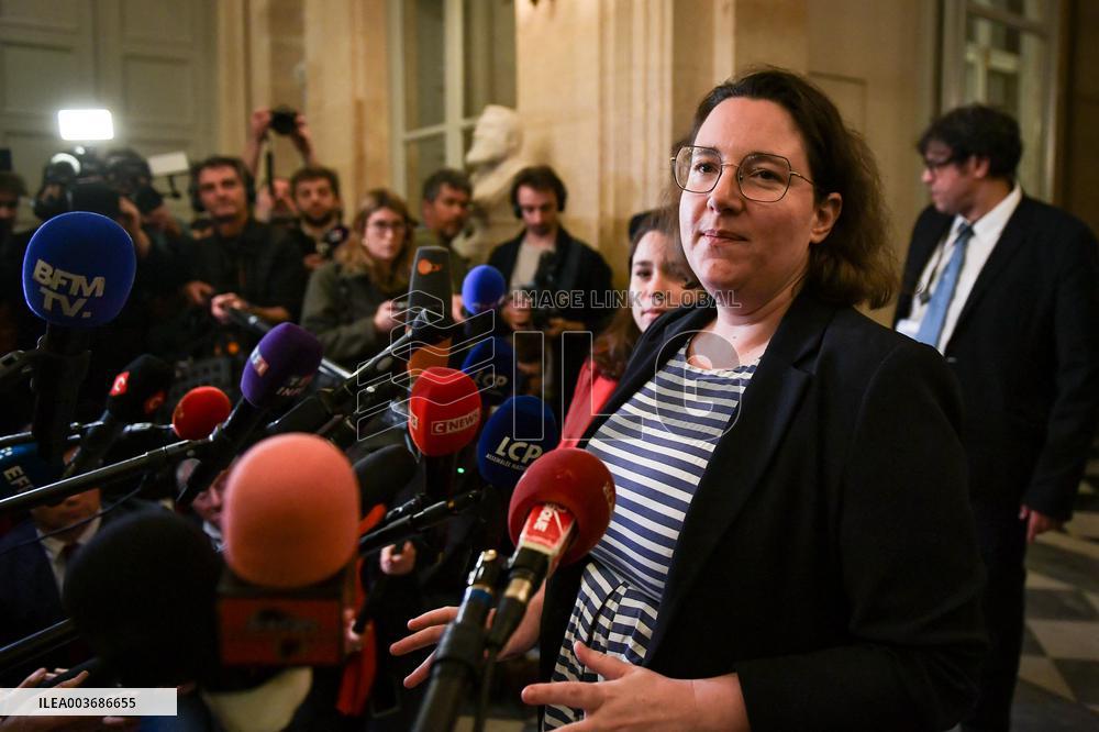 Presser after the motions of censure at the National Assembly in Paris FA