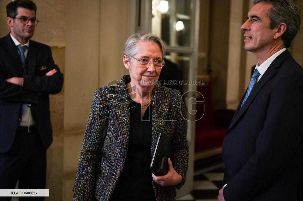 Presser after the motions of censure at the National Assembly in Paris FA