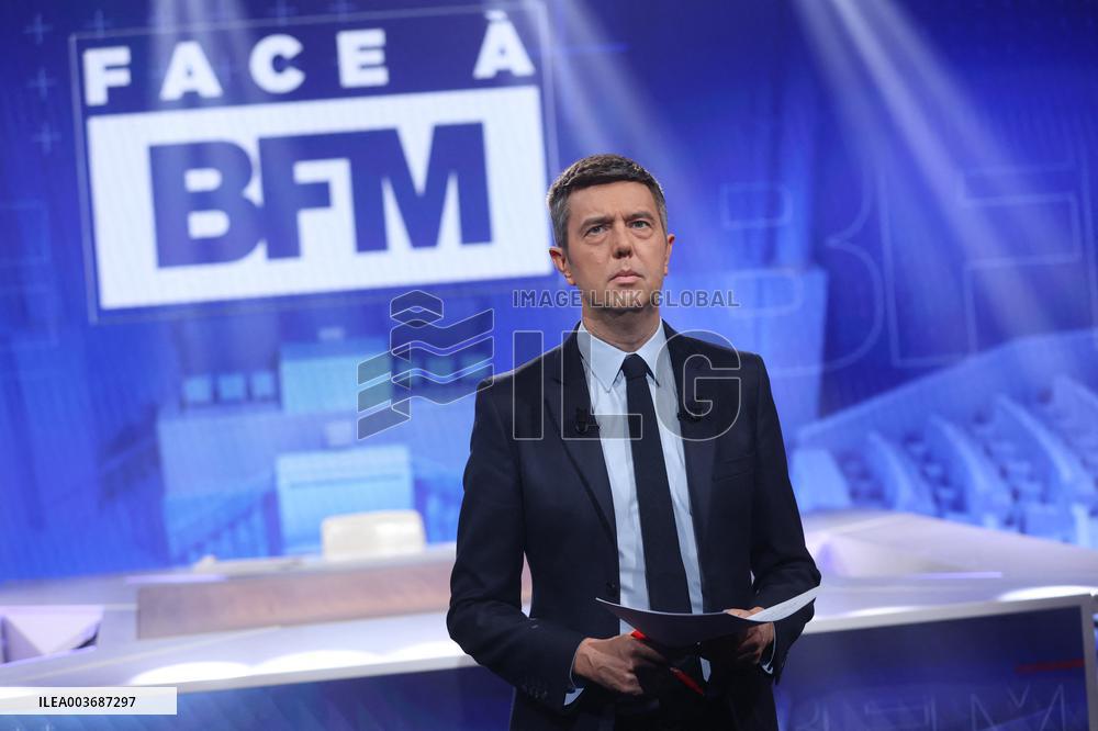 Exclusive - Face a BFM TV Show- Paris