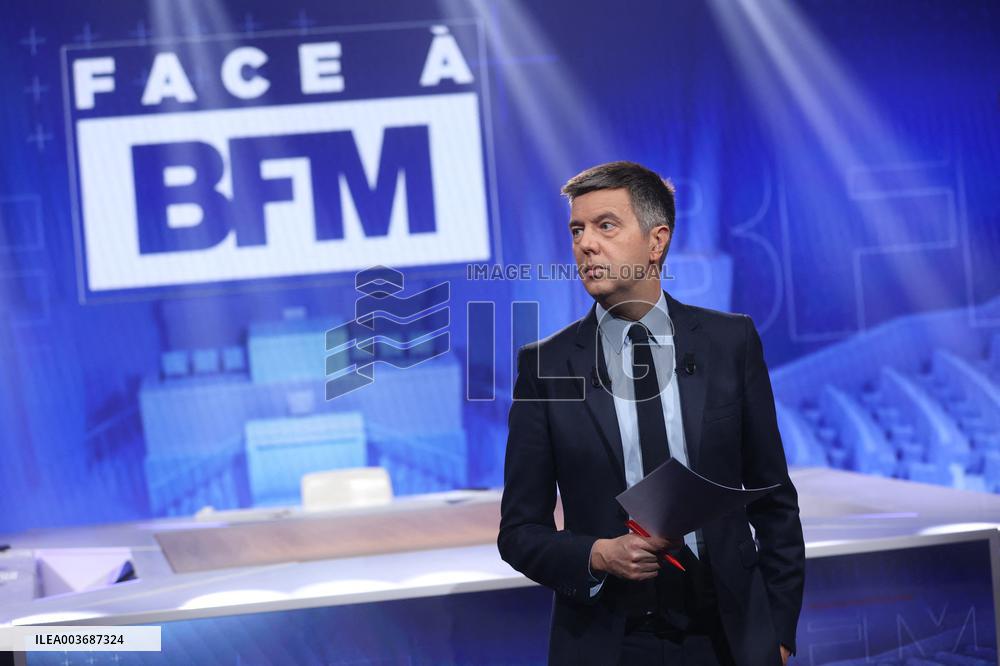 Exclusive - Face a BFM TV Show- Paris