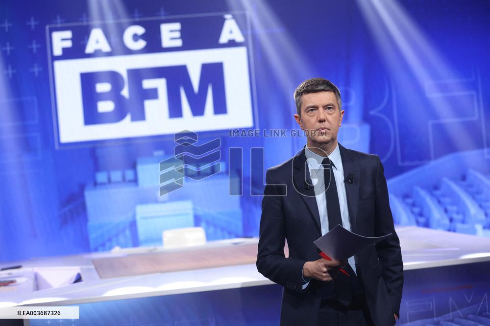 Exclusive - Face a BFM TV Show- Paris