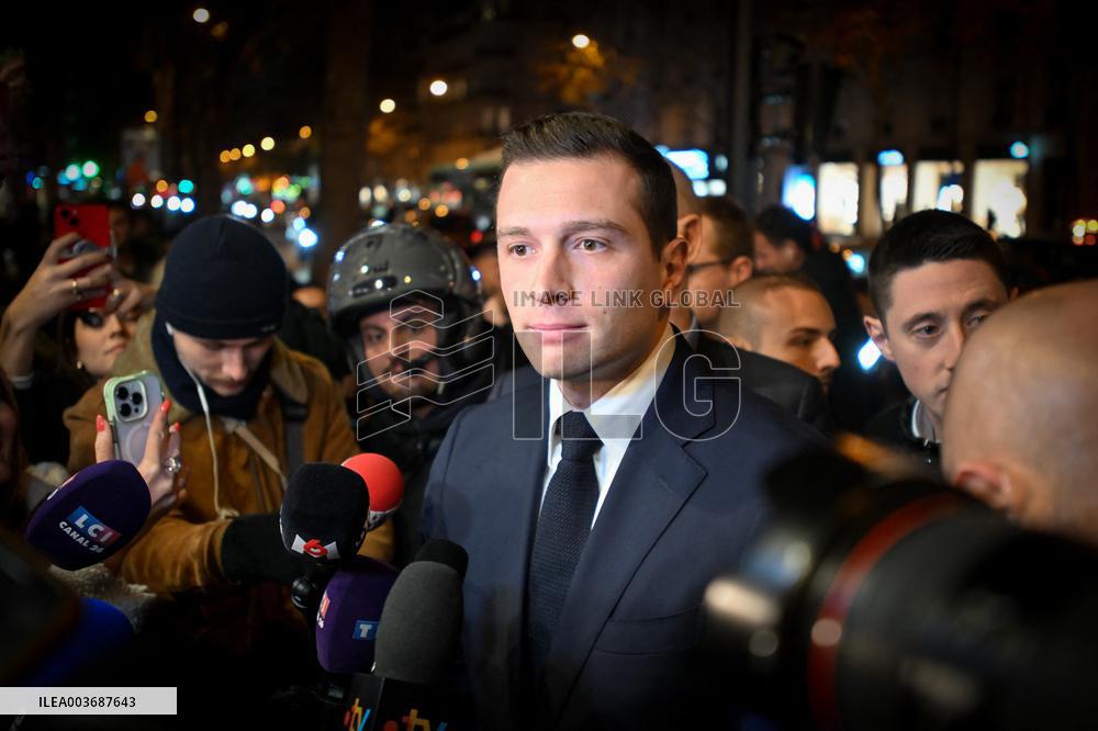 Jordan Bardella Book Signing - Paris