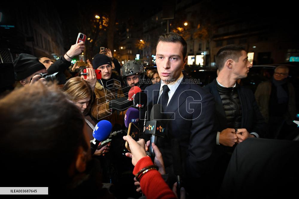 Jordan Bardella Book Signing - Paris