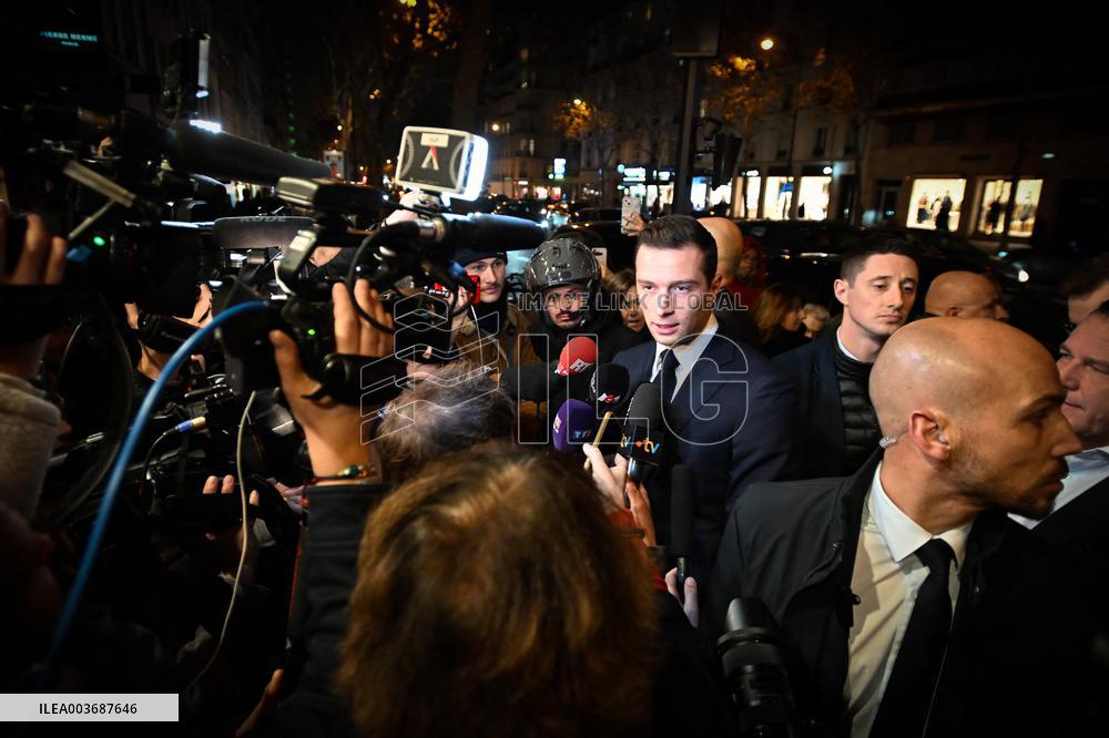 Jordan Bardella Book Signing - Paris