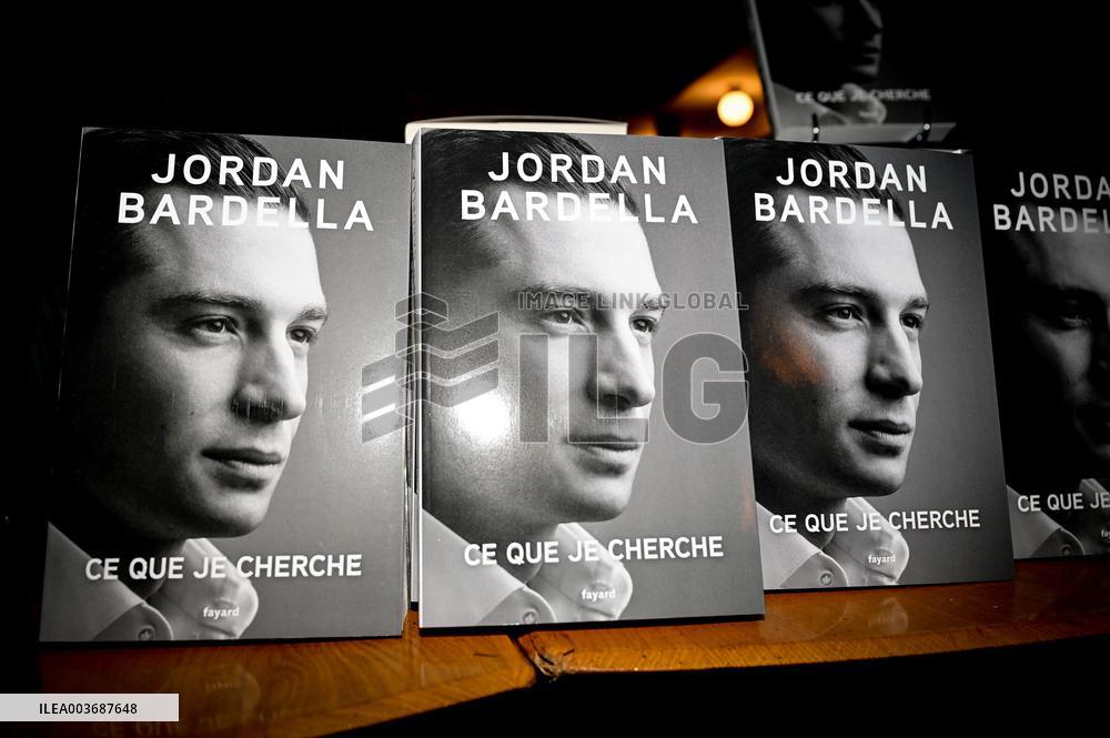 Jordan Bardella Book Signing - Paris