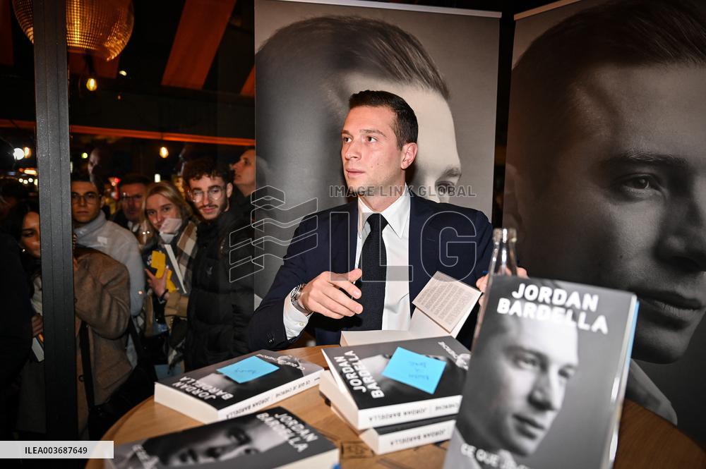 Jordan Bardella Book Signing - Paris