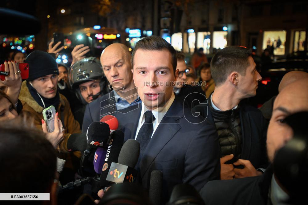 Jordan Bardella Book Signing - Paris