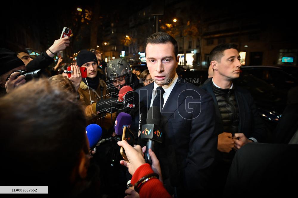 Jordan Bardella Book Signing - Paris