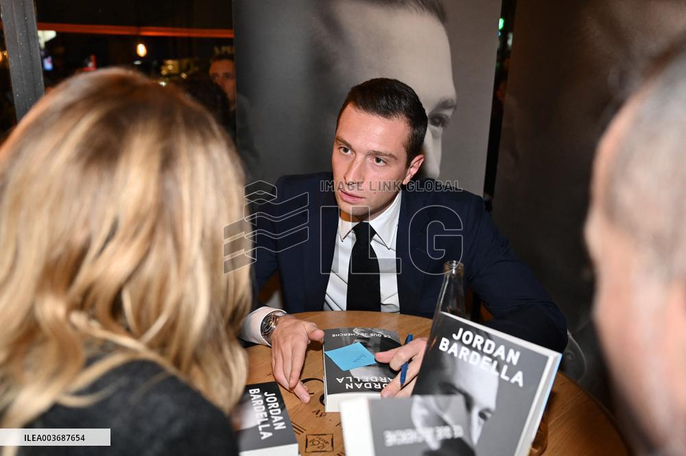 Jordan Bardella Book Signing - Paris