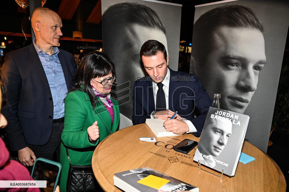 Jordan Bardella Book Signing - Paris