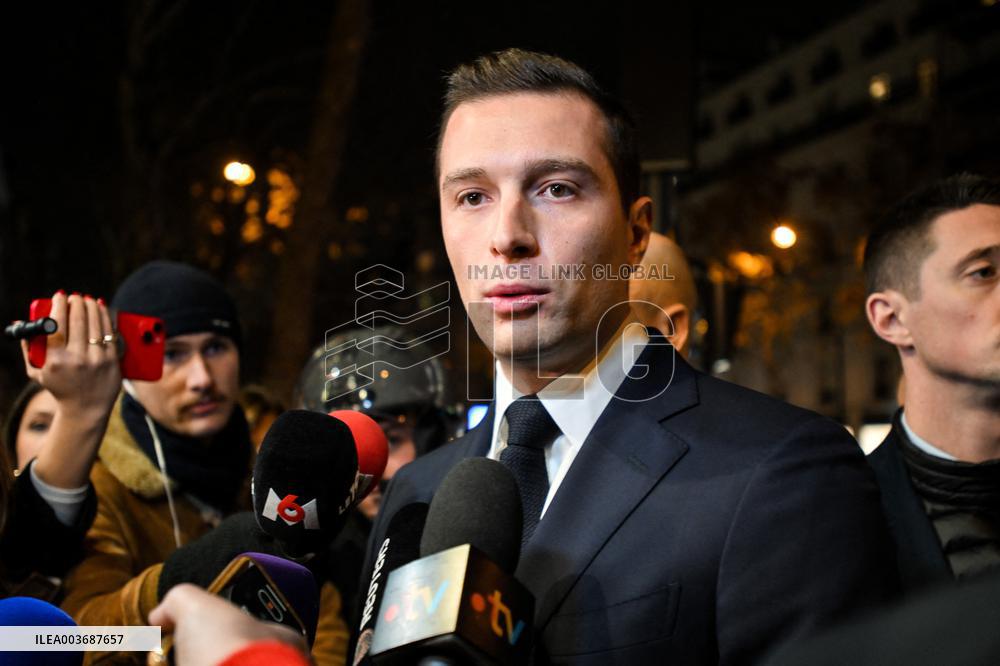 Jordan Bardella Book Signing - Paris