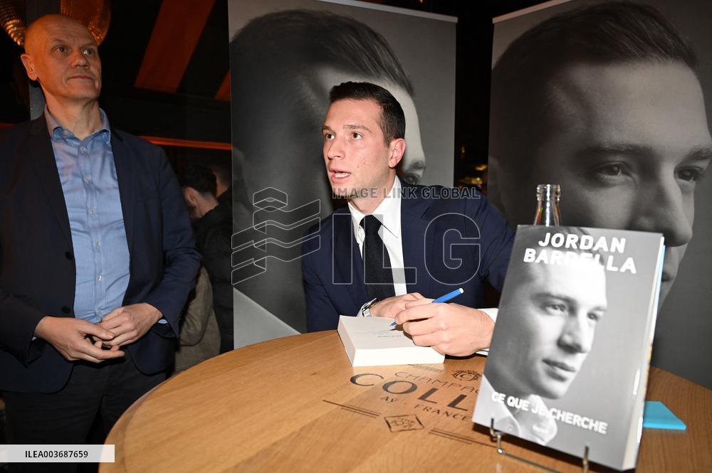 Jordan Bardella Book Signing - Paris