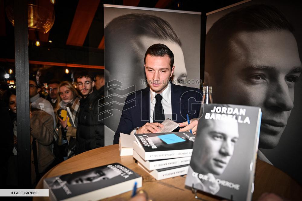 Jordan Bardella Book Signing - Paris
