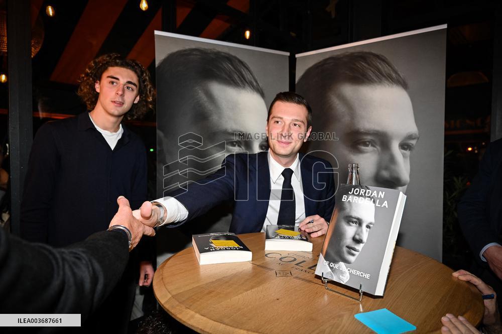 Jordan Bardella Book Signing - Paris