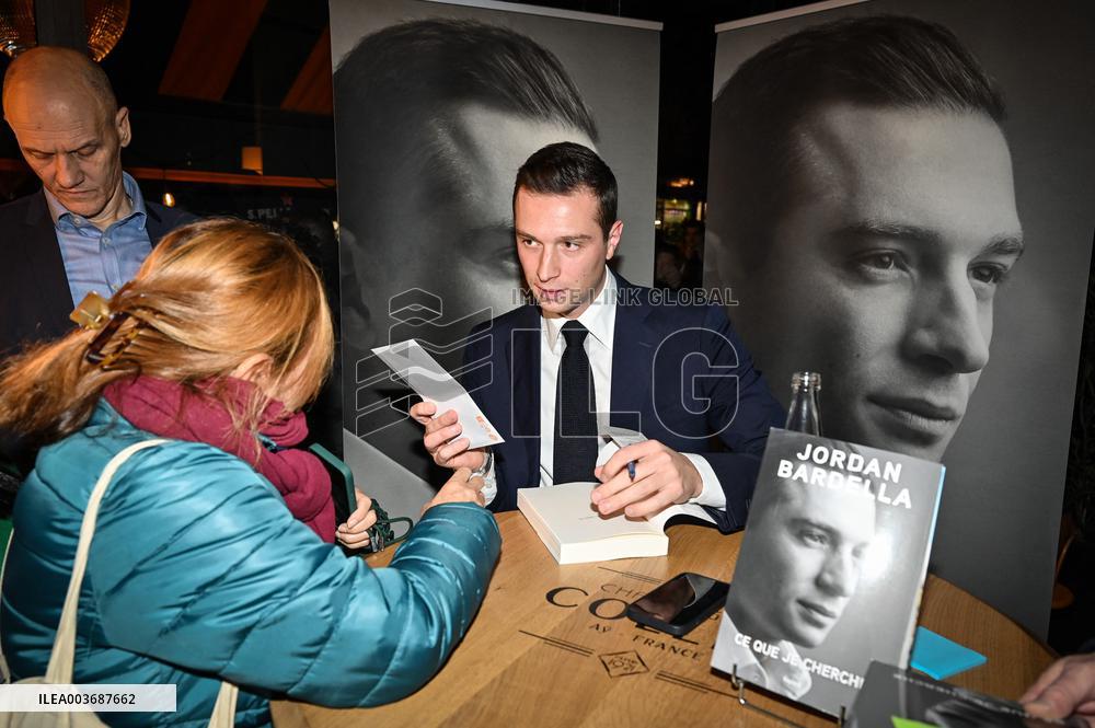 Jordan Bardella Book Signing - Paris
