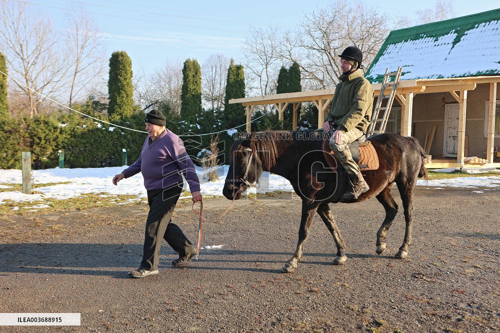 Hutsul ponies help with rehabilitation of Ukrainian military