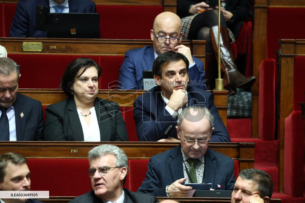 Corsicans Deputies at Questions to the Government at The National Assembly - Paris