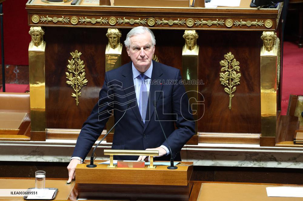 Session of no-confidence votes at the National Assembly - Paris