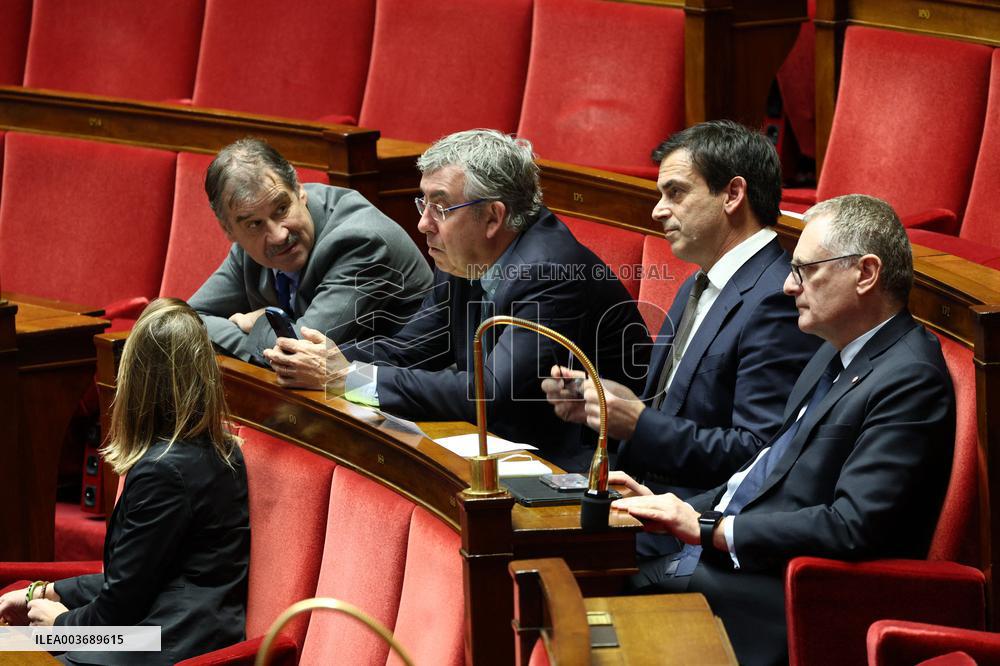 Vote Session Concerning Creation of a university hospital centre in Corsica at The National Assembly - Paris