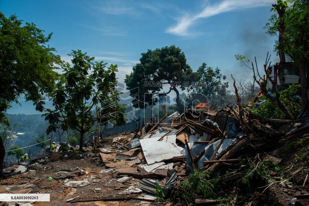 Destruction of One of Mayotte's Biggest Shantytowns