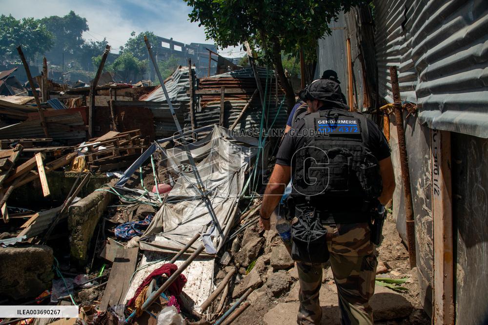 Destruction of One of Mayotte's Biggest Shantytowns
