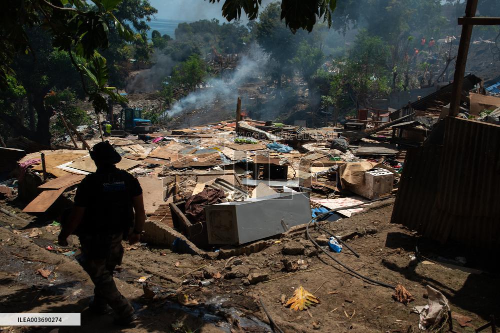 Destruction of One of Mayotte's Biggest Shantytowns