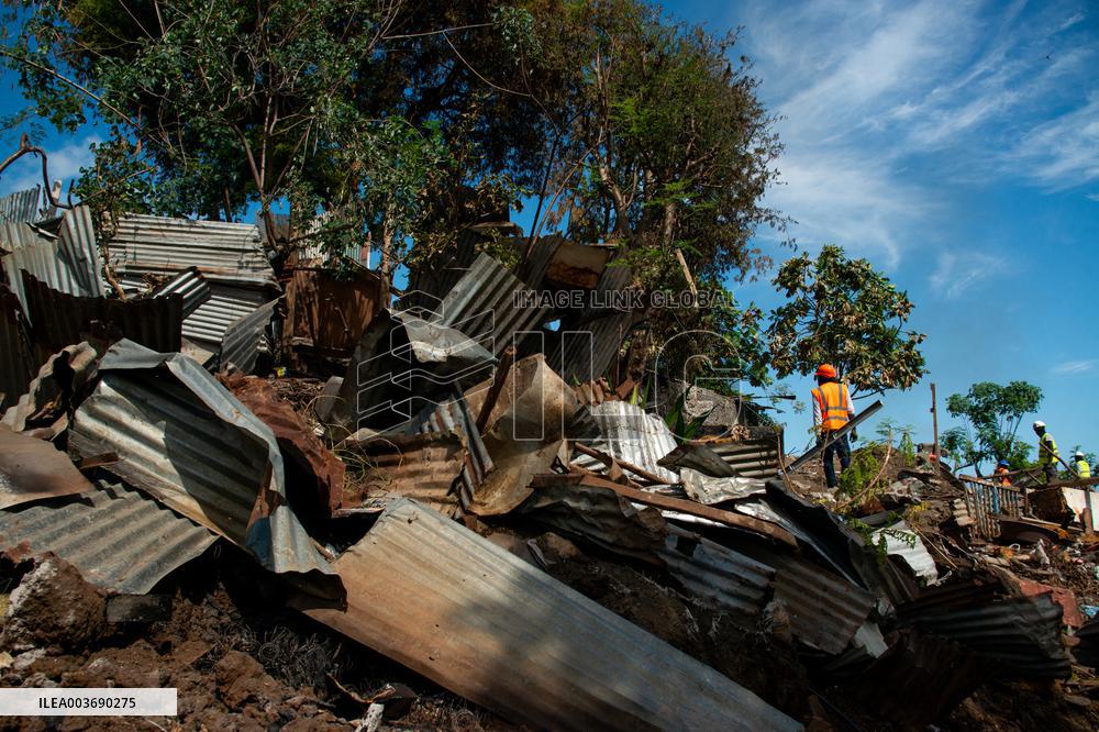 Destruction of One of Mayotte's Biggest Shantytowns
