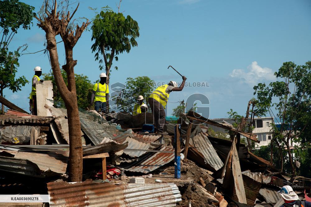 Destruction of One of Mayotte's Biggest Shantytowns
