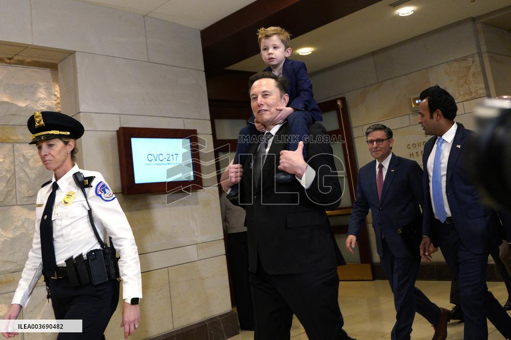 Elon Musk on Capitol Hill - Washington