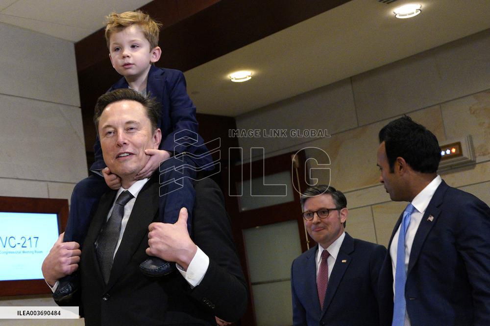 Elon Musk on Capitol Hill - Washington