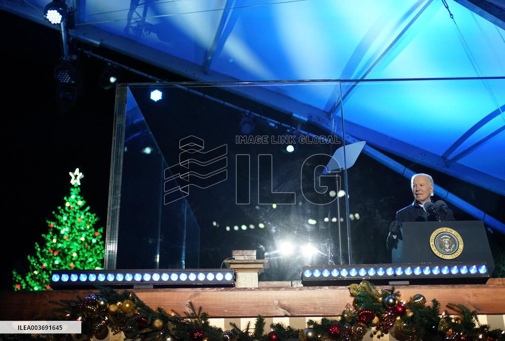 U.S. National Christmas Tree Lighting Ceremony in Washington