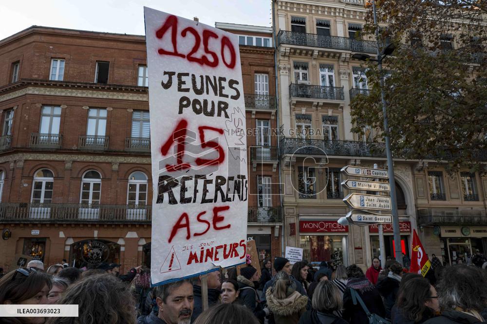 Public Sector Workers Protest - Toulouse